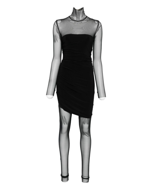 [Norma Kamali] Long sleeve dress FW26 KK325JPMR53001 BLACK