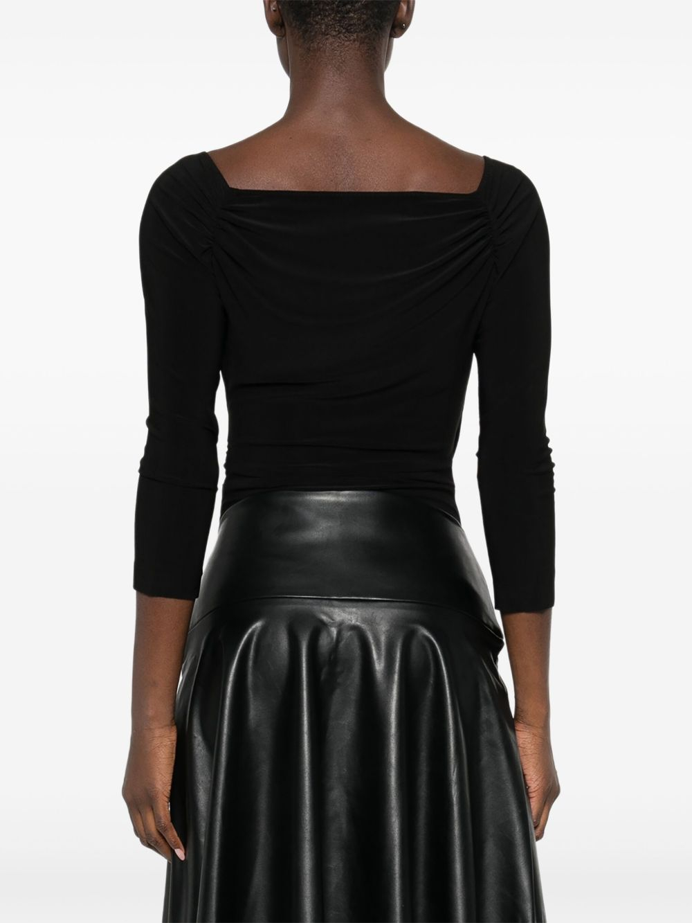 [Norma Kamali] T-shirts Short Sleeve FW26 KK325BPLR19001 BLACK