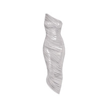 [Norma Kamali] Sleeveless dress FW26 ST3203LM287058 SILVER