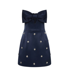 [Rebecca Vallance] Sleeveless dress FW26 2602-1621  NAVY