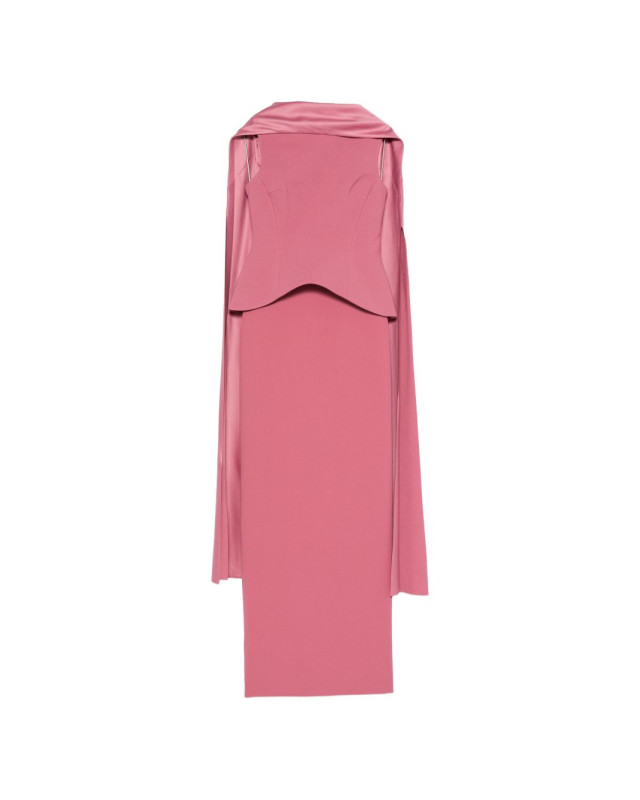 [Solace London] Long sleeve dress FW26 OS48040DARKROSE