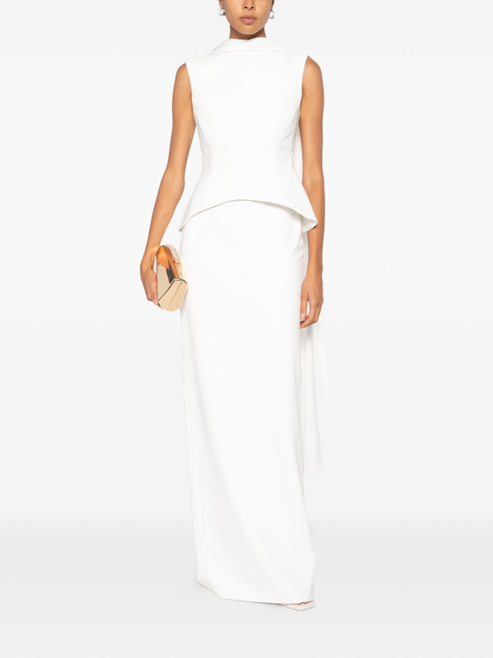 [Solace London] Sleeveless dress FW26 OS48040CREAM