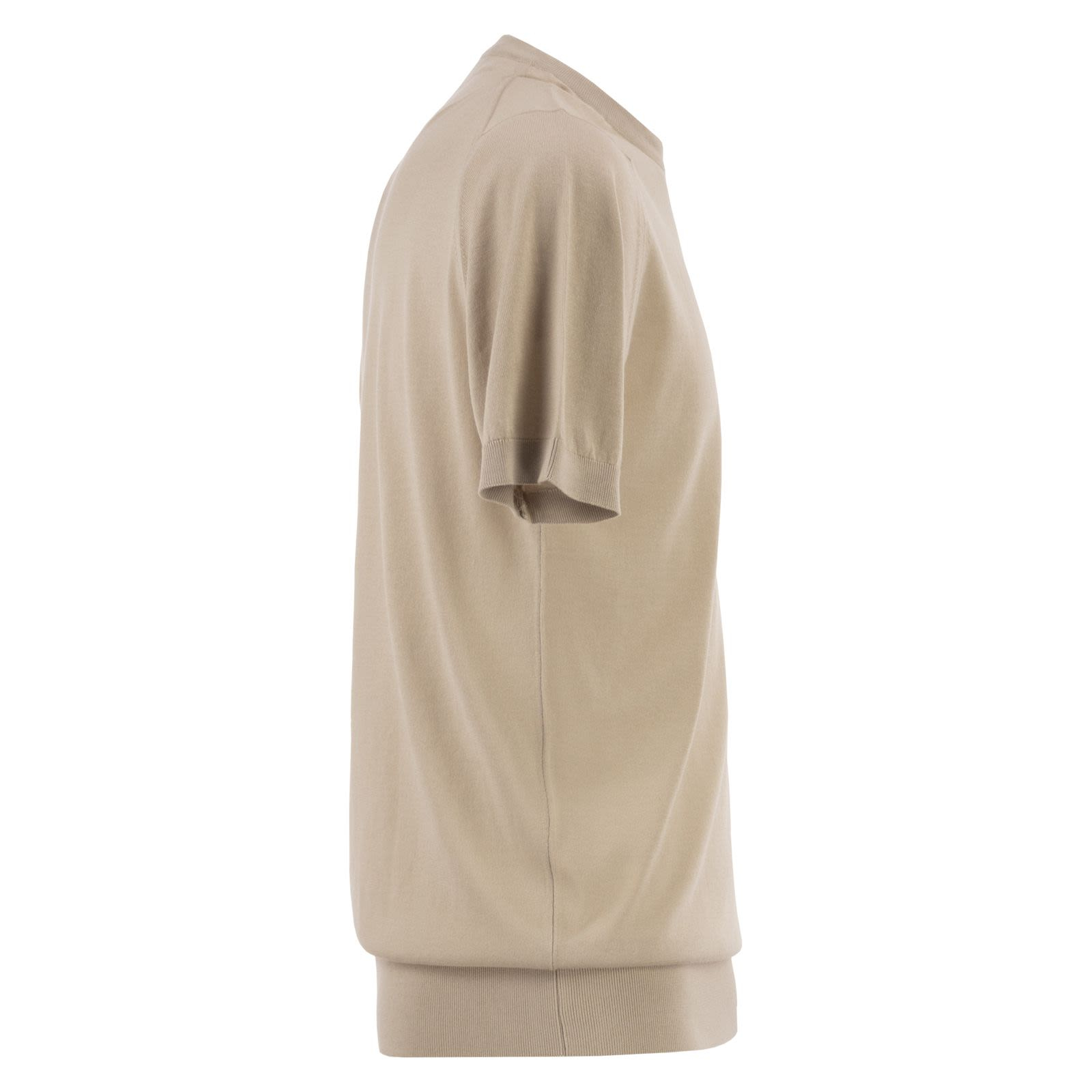 [JOHN SMEDLEY] T-shirts Short Sleeve SS26 KEMPTON ALMOND