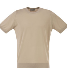 [JOHN SMEDLEY] T-shirts Short Sleeve SS26 KEMPTON ALMOND