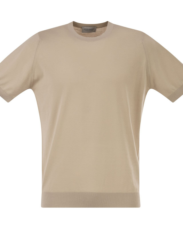 [JOHN SMEDLEY] T-shirts Short Sleeve SS26 KEMPTON ALMOND