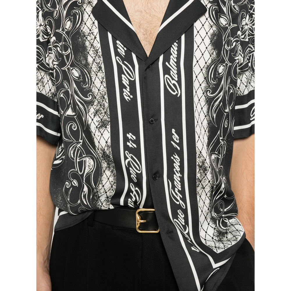 [Balmain] Shirts Short Sleeve FW26 HH1HN130 VJ04 YKK