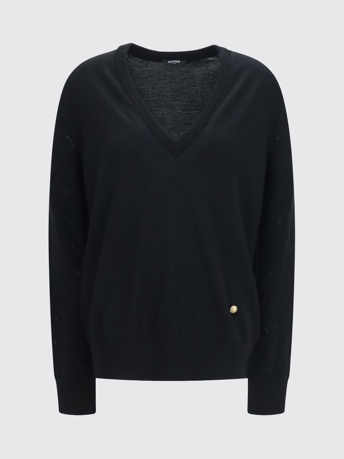[Balmain] Knitwear FW26 HF1KB045KJ99 0PA