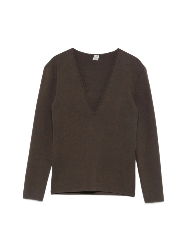 [TOTEME] Knitwear FW26 262-WRT0685 YA0243-427 WALNU