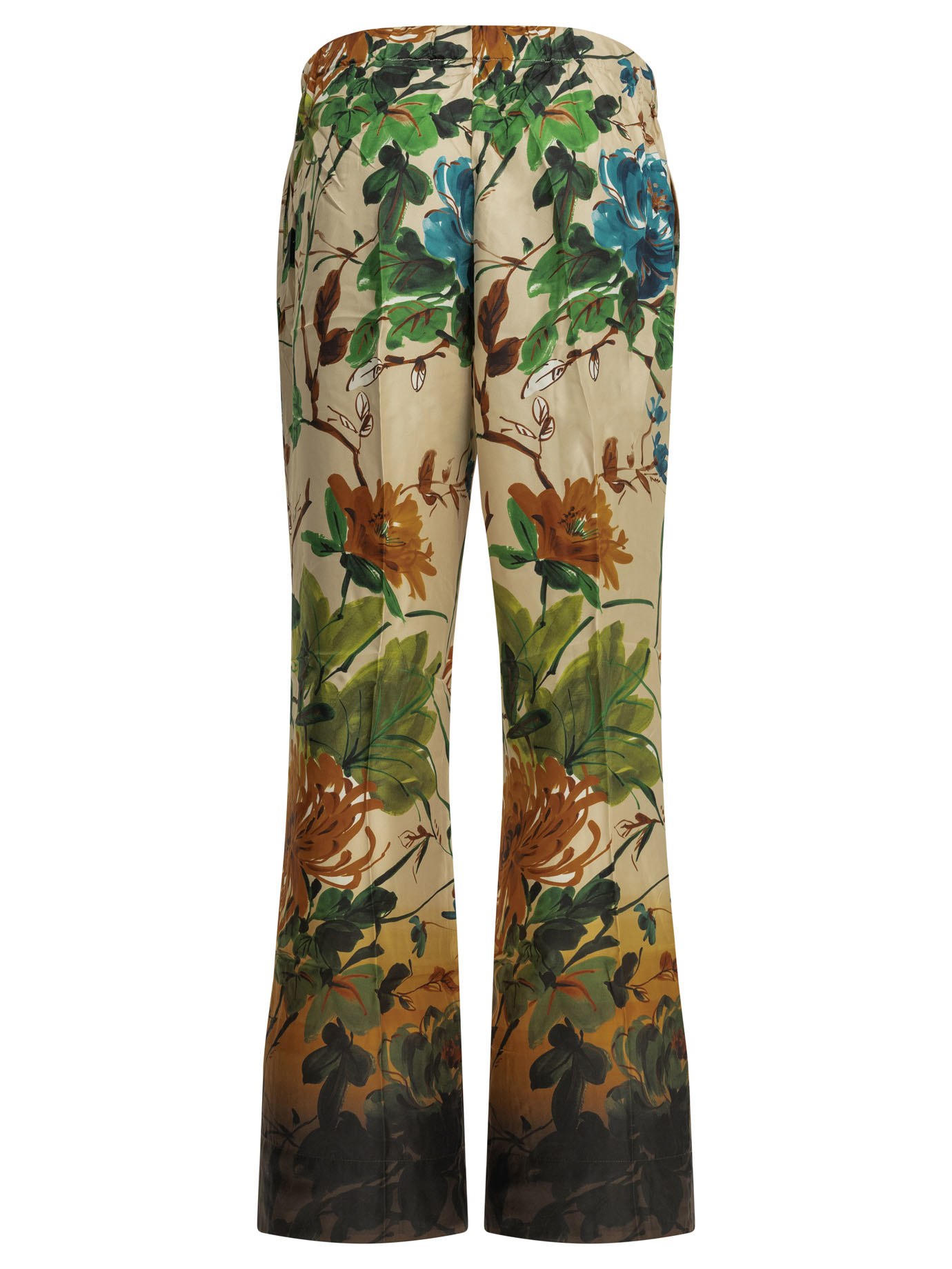 [Samantha Sung] Pants SS26 PIGIAMA PANTORIENTAL FLOWER OMBRECAMEL