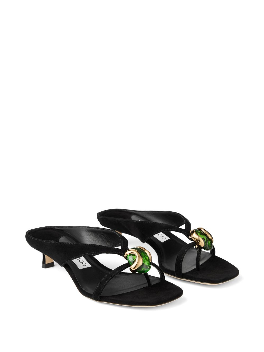 [Jimmy Choo] Slippers FW26 EMERI/STONE35BSBBLACK/CLOVER