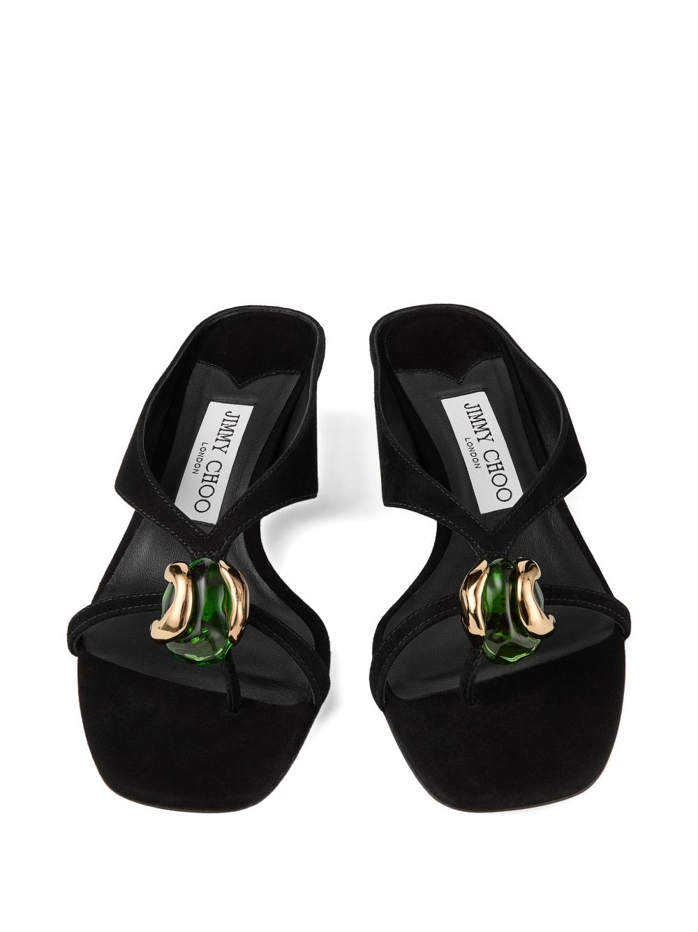 [Jimmy Choo] Slippers FW26 EMERI/STONE35BSBBLACK/CLOVER
