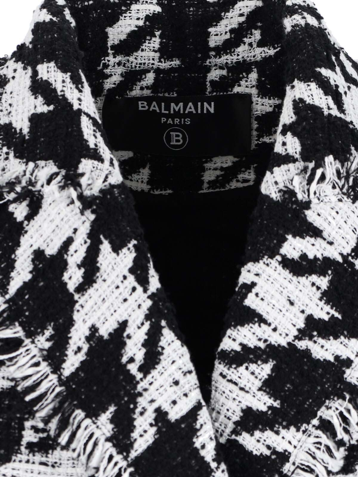 [Balmain] Tweed jacket FW25 FF1SI504CG17GAB