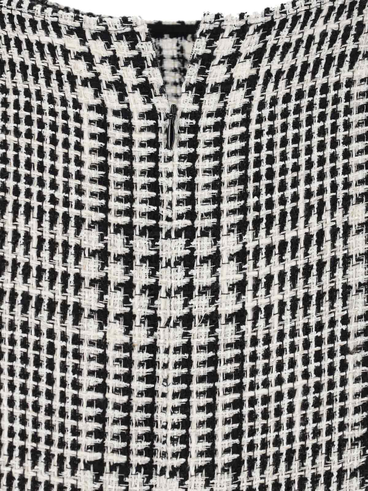 [Gianluca Capannolo] Long sleeve dress SS25 25ET517 100BLACK WHITE