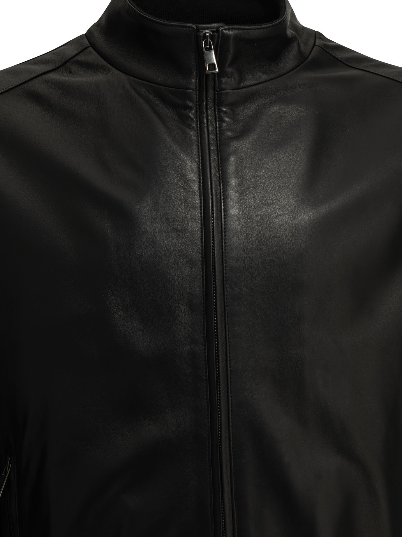 [Altum] Leather Jacket FW26 MNLTHBOMBERNERO
