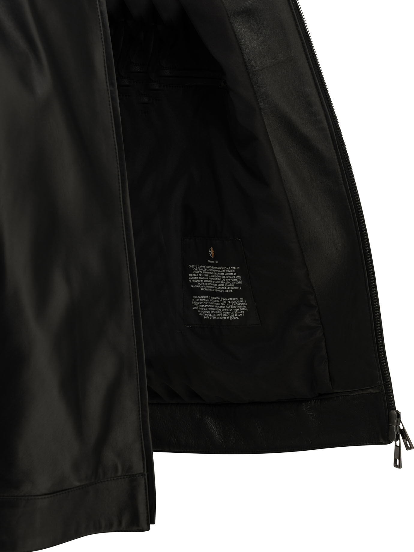 [Altum] Leather Jacket FW26 MNLTHBOMBERNERO