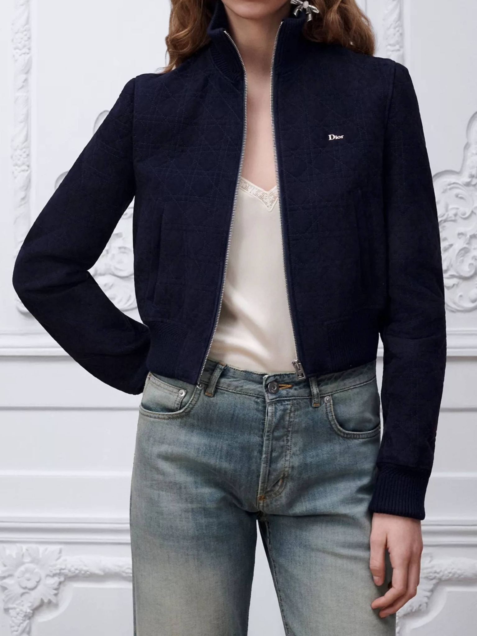 [Christian Dior] Leather Jacket FW26 645V42A2C03