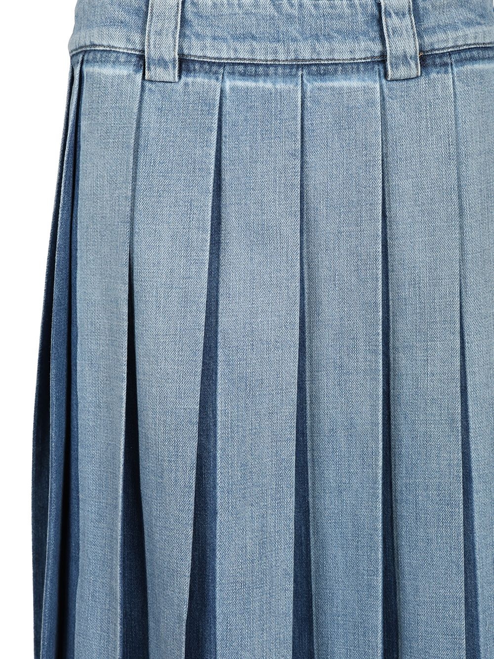 [Miu Miu] Midi skirt FW25 GWD279 S 231 17GGF0076