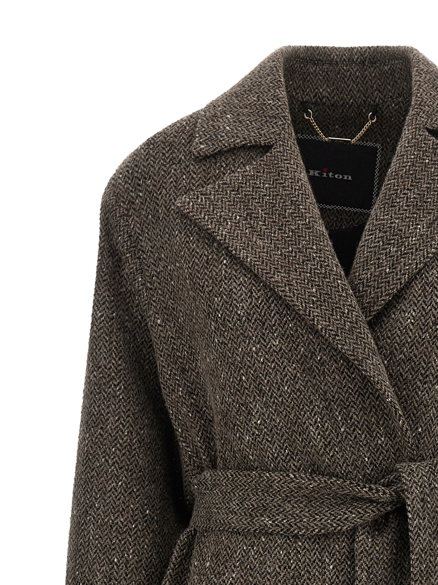 [Kiton] Coat FW26 D62612K0544I02MARRONE