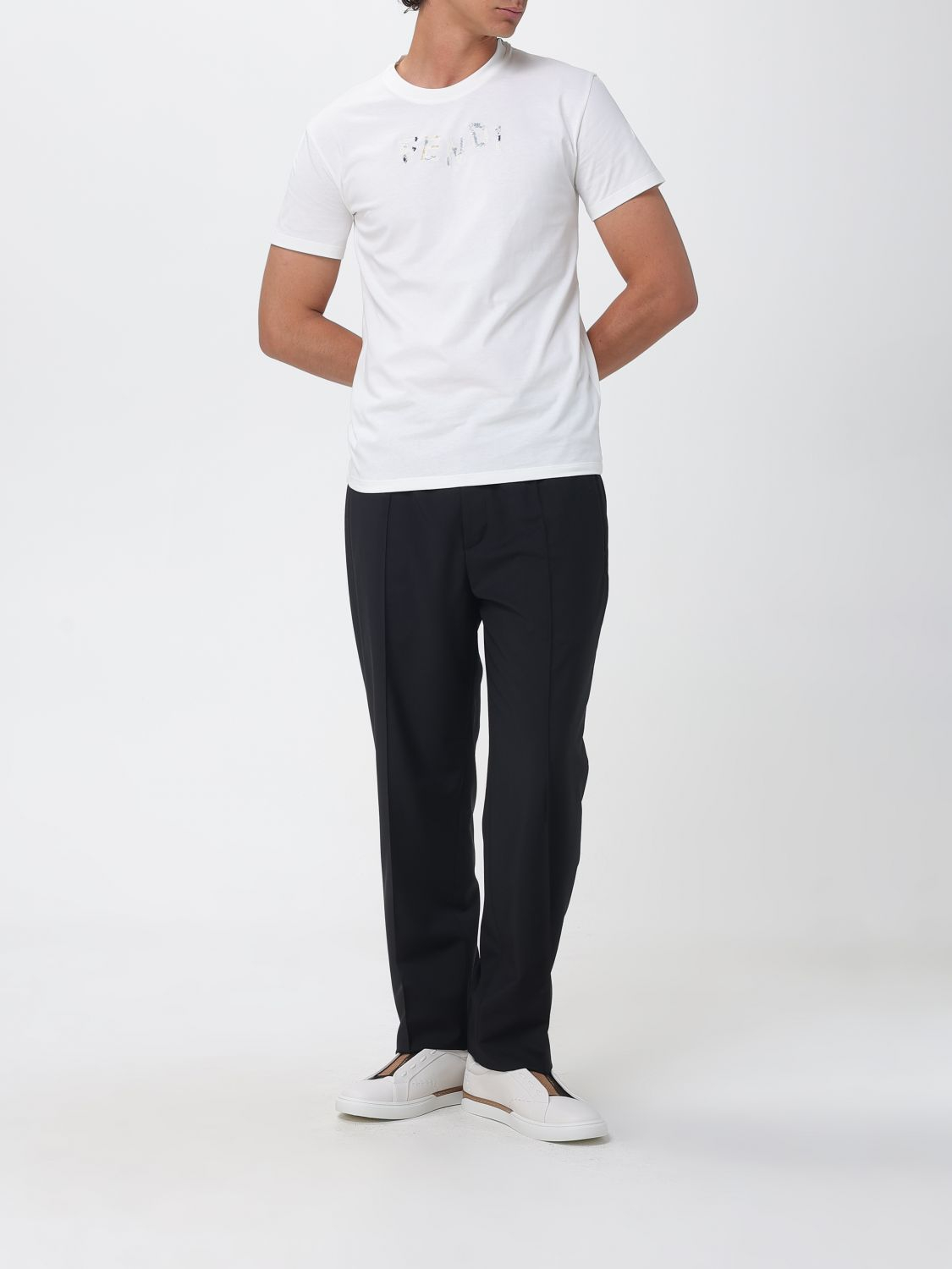 [Fendi] T-shirts FW26 FY1319AUOB F0H0G