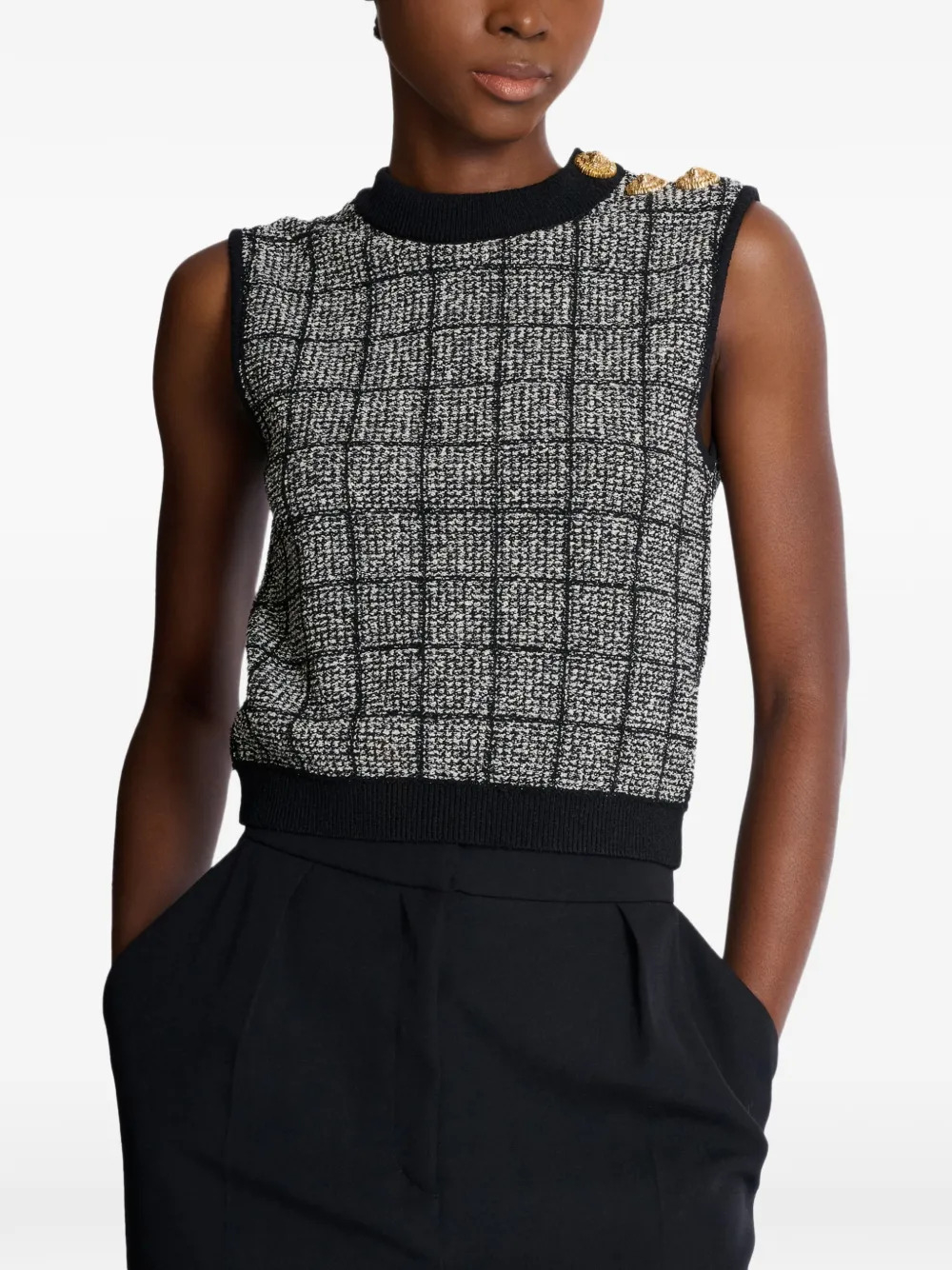 [Balmain] Tank top SS26 GF1AG850KJ48EER