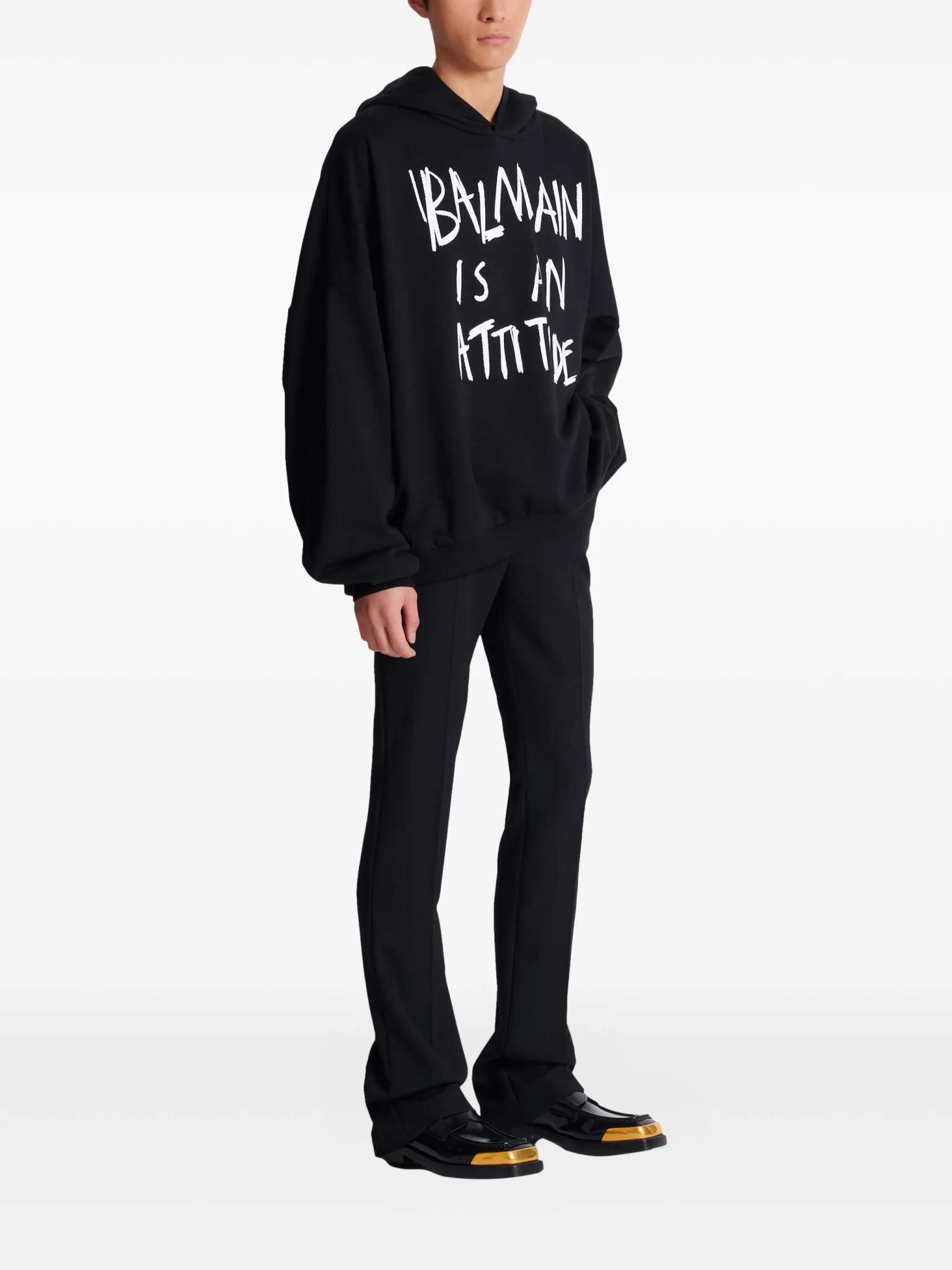 [Balmain] Hoodie SS26 GH1JT250GF40EAB