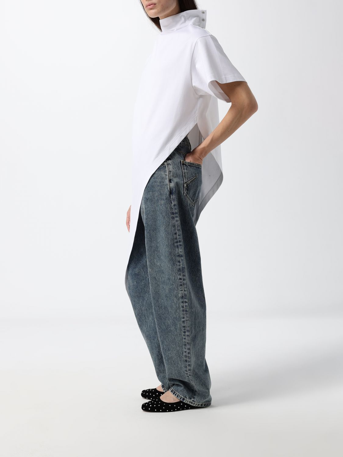 [Alaia] T-shirts Short Sleeve FW26 AA9I0033J103D 000