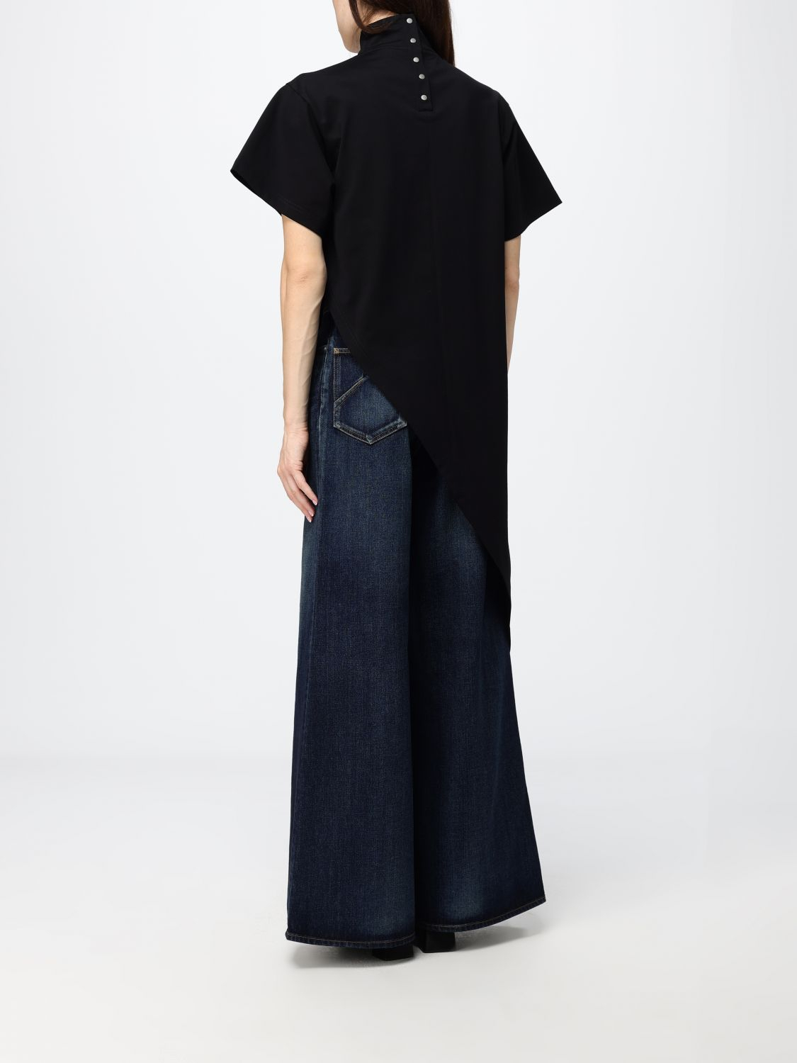 [Alaia] T-shirts Short Sleeve FW26 AA9I0033J103D 999