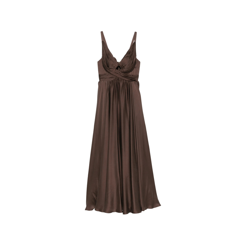 [Zimmermann] Sleeveless dress FW26 5396DF26R  CHOCO