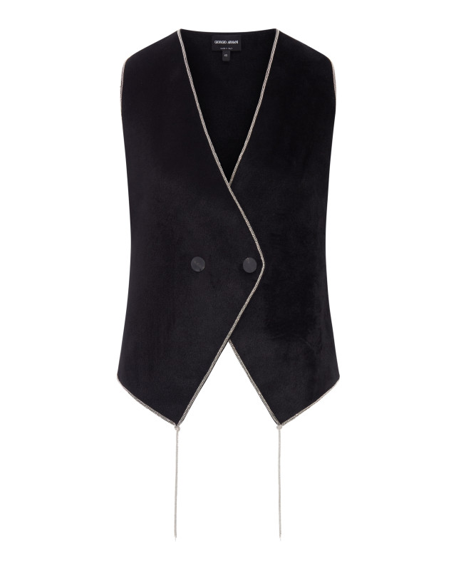 [Giorgio Armani] Vest FW26 GW004189AF29357UC001 BLACK