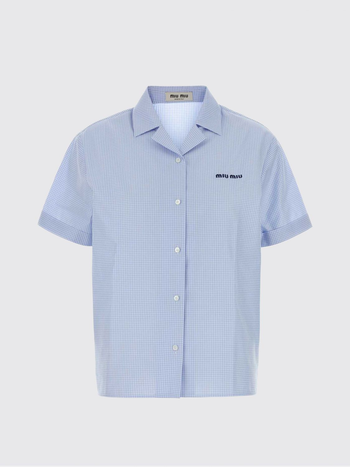 [Miu Miu] Shirts Short Sleeve FW26 MK2048SOOO197I F0UB3