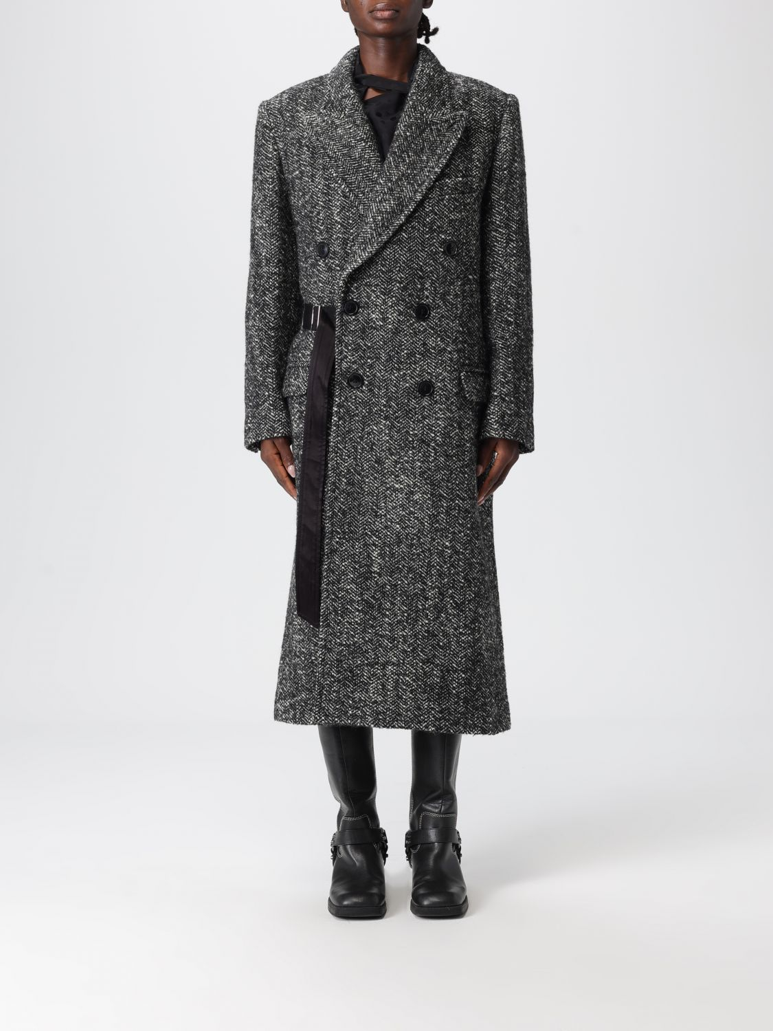 [Isabel Marant] Coat FW25 MA0468FAC4D01I BKEC