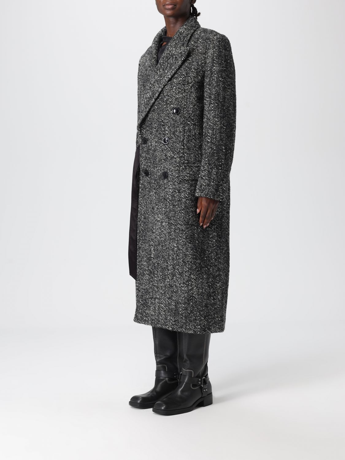 [Isabel Marant] Coat FW25 MA0468FAC4D01I BKEC