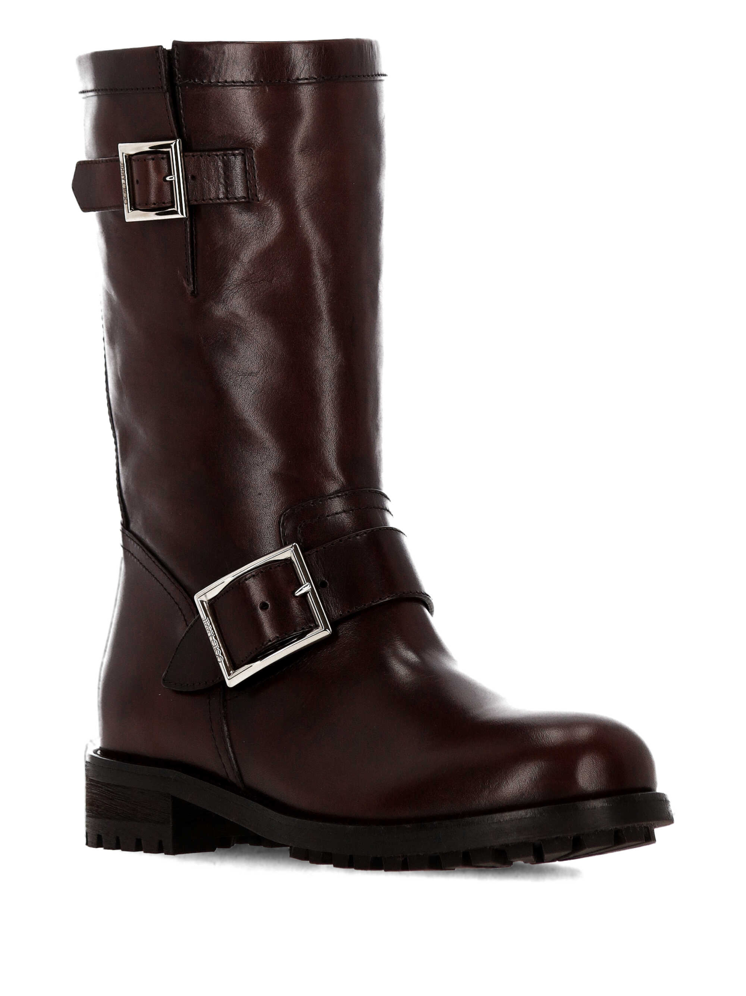 [Jimmy Choo] Ankle Boots FW26 BIKERMIDSVHCHOCOLATE