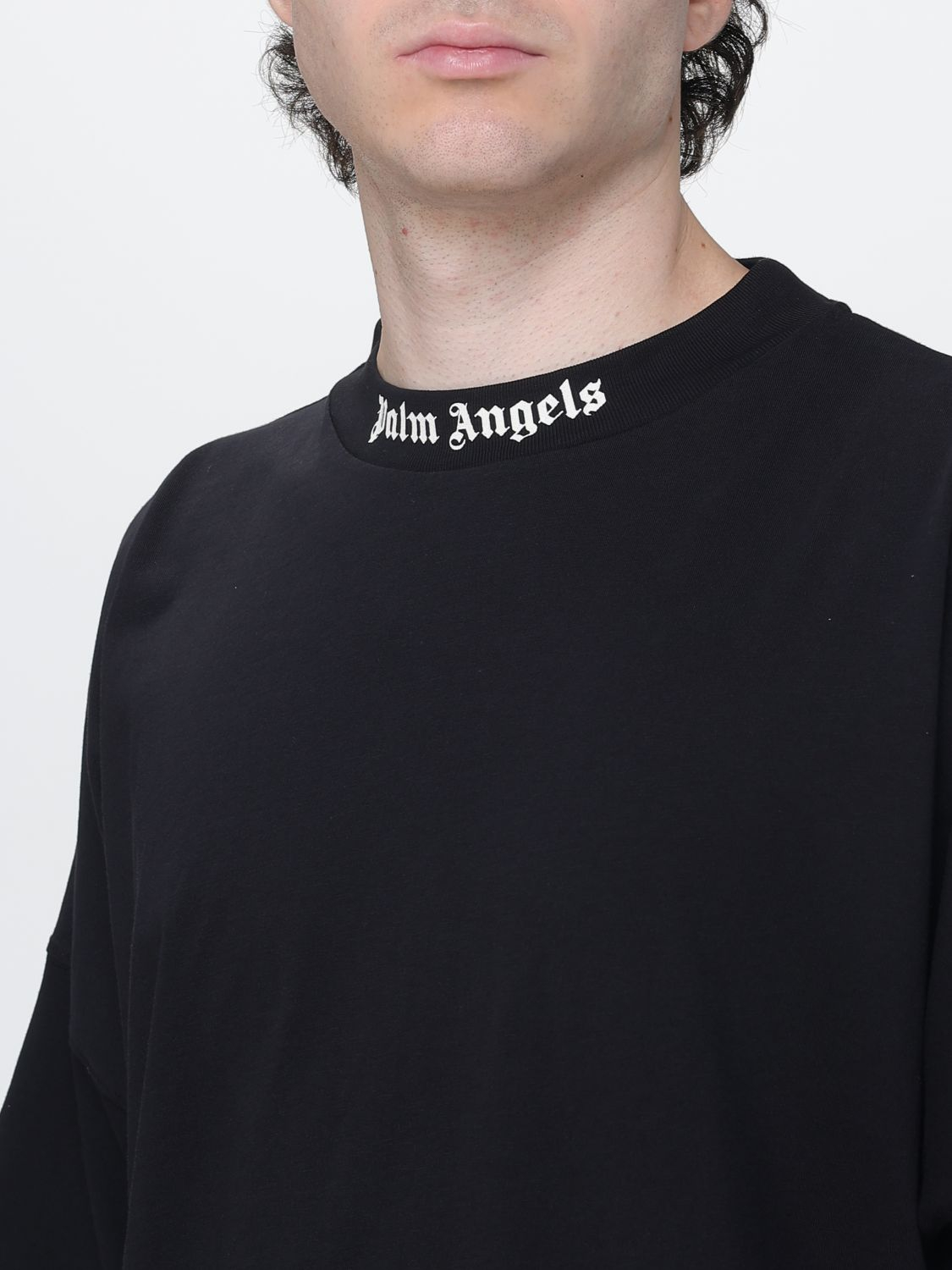 [Palm Angels] T-shirts Short Sleeve FW26 PAMBAA05F26JR02 BLACK