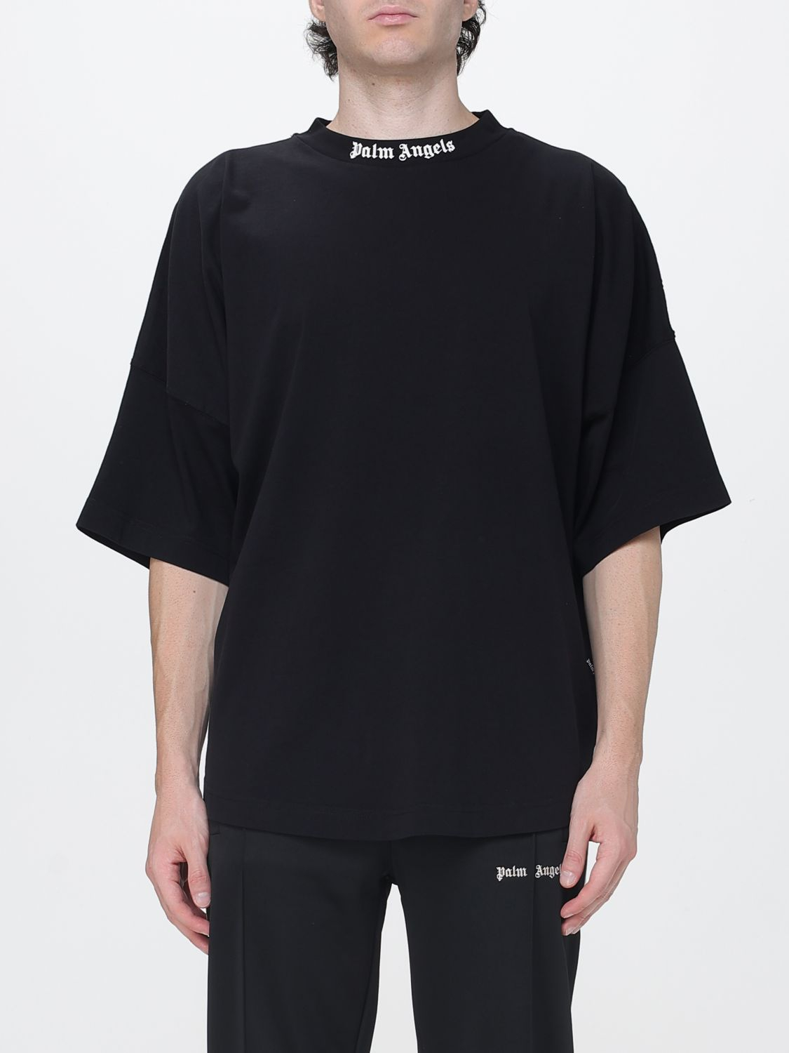 [Palm Angels] T-shirts Short Sleeve FW26 PAMBAA05F26JR02 BLACK