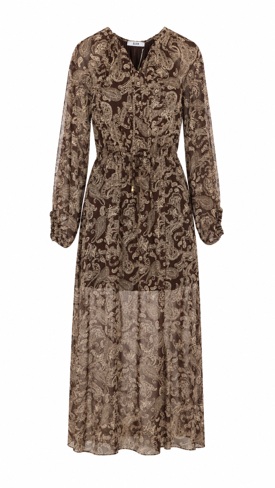 [Eleh] Long sleeve dress FW26 0290MARRONE