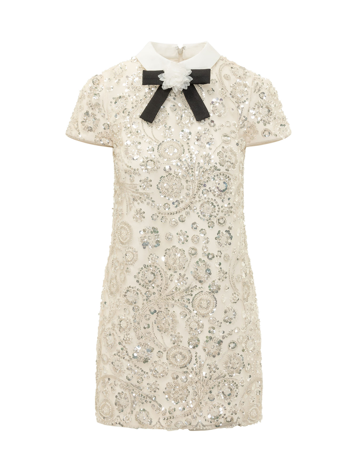 [Self-portrait] Short sleeve dress FW26 AW26019SC CREAM