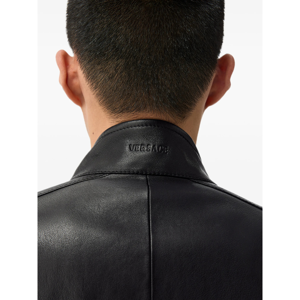 [Versace] Leather Jacket FW26 1A18980 1027050 1B000