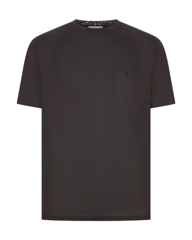 [Saint Laurent] T-shirts Short Sleeve FW26 A001DGY38FI2043 EBENE