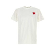 [COMME DES GARCONS PLAY] T-shirts Short Sleeve FW26 AXT801051 WHITERED