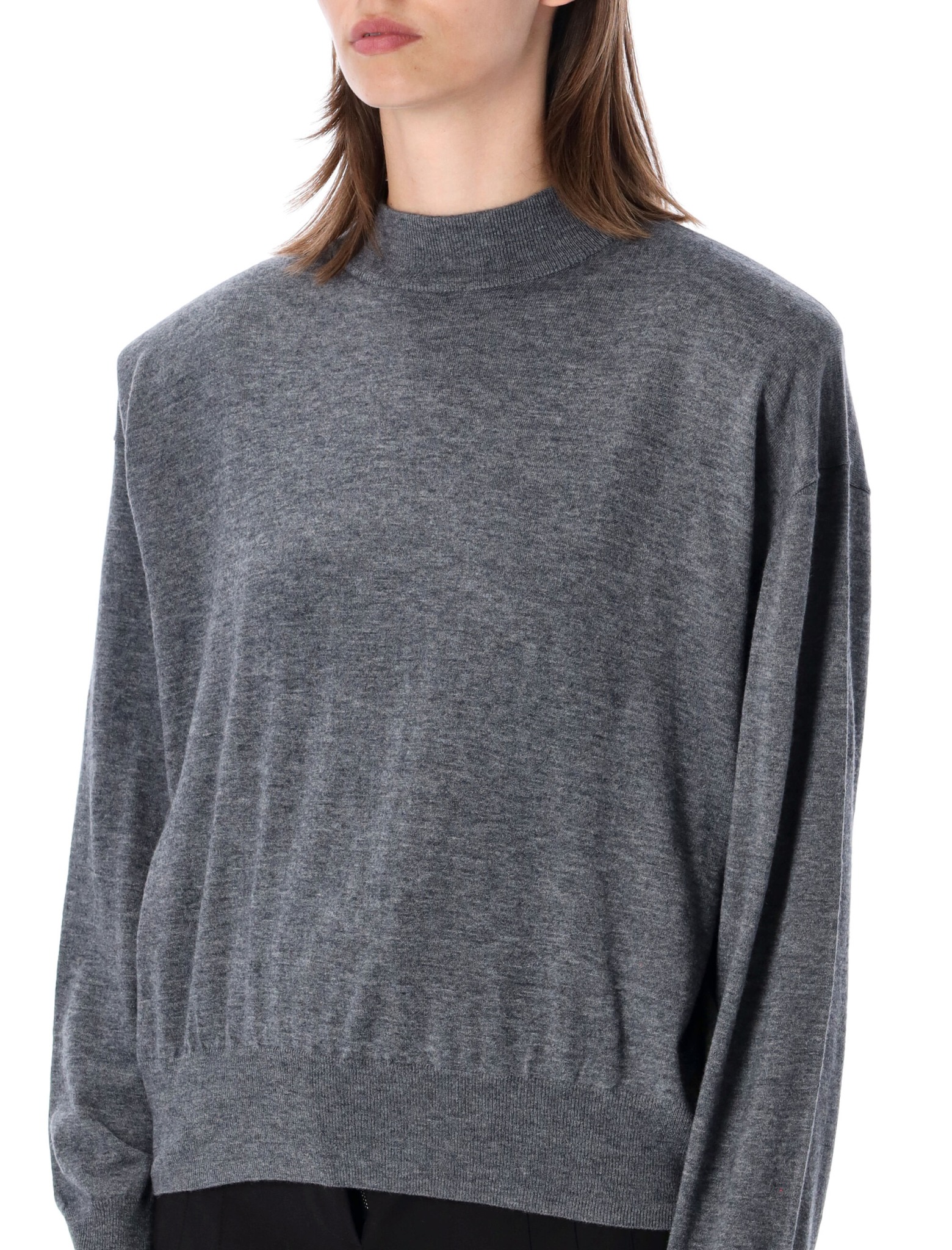 [THE FRANKIE SHOP] Knitwear FW26 KNFS22790101DARK GREY