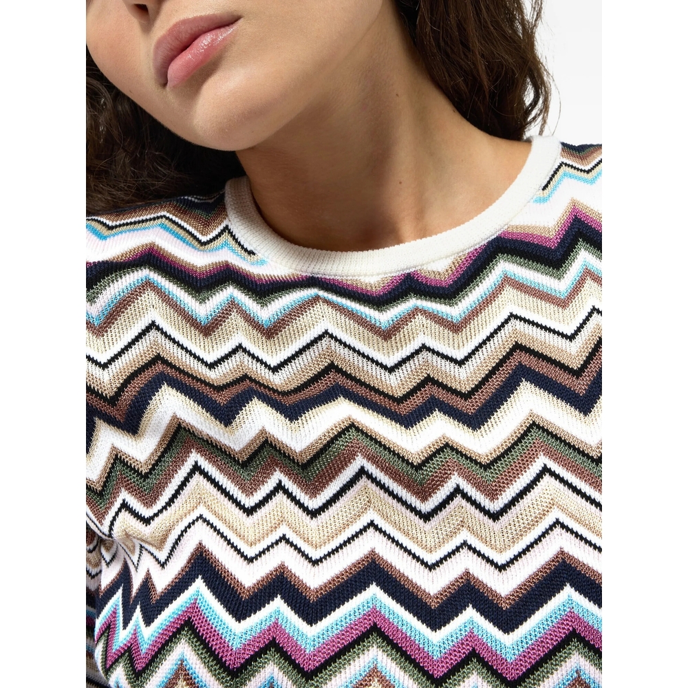 [MISSONI] Long sleeve dress FW26 DS26WG28 BK01KO SMSPL