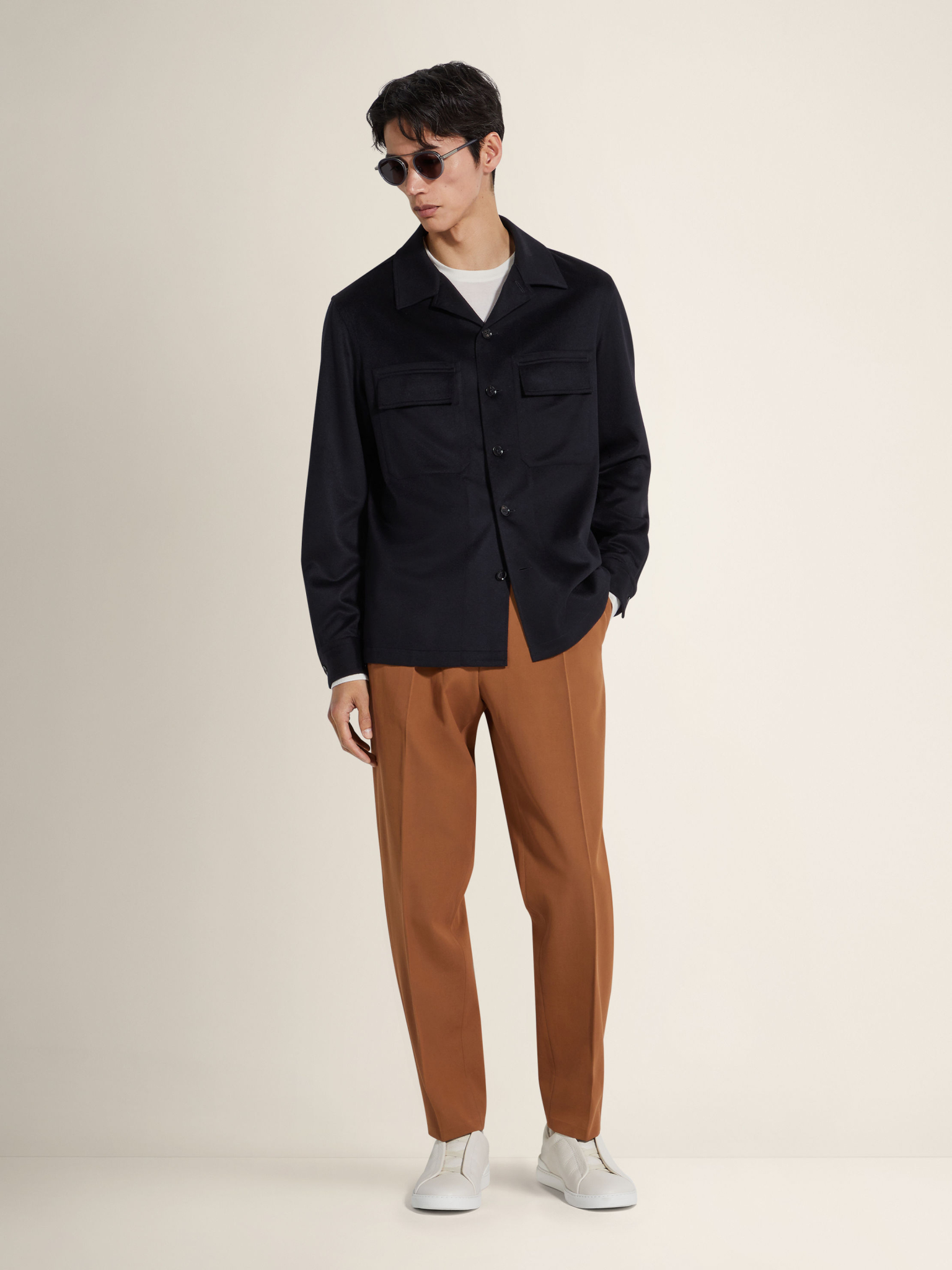 [ZEGNA] Shirts Long Sleeve FW26 E8V46SOT6B923
