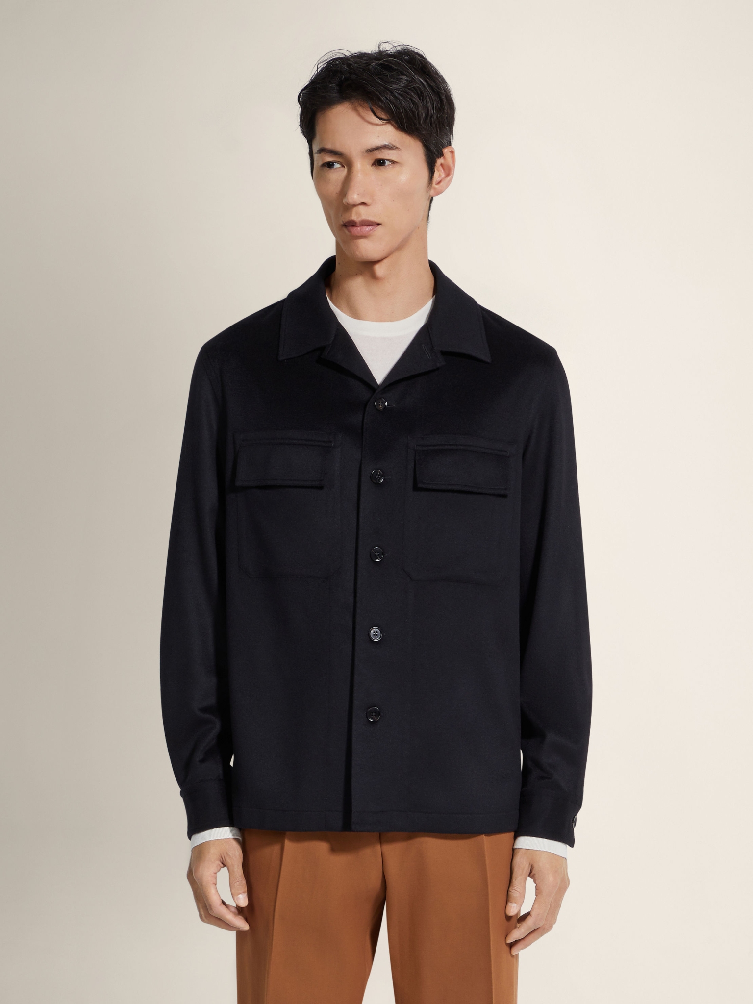 [ZEGNA] Shirts Long Sleeve FW26 E8V46SOT6B923