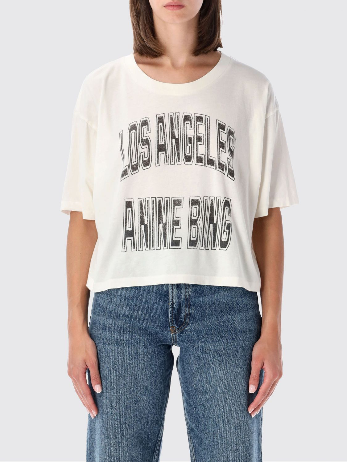 [Anine Bing] T-shirts Short Sleeve FW26 A0812698 A3