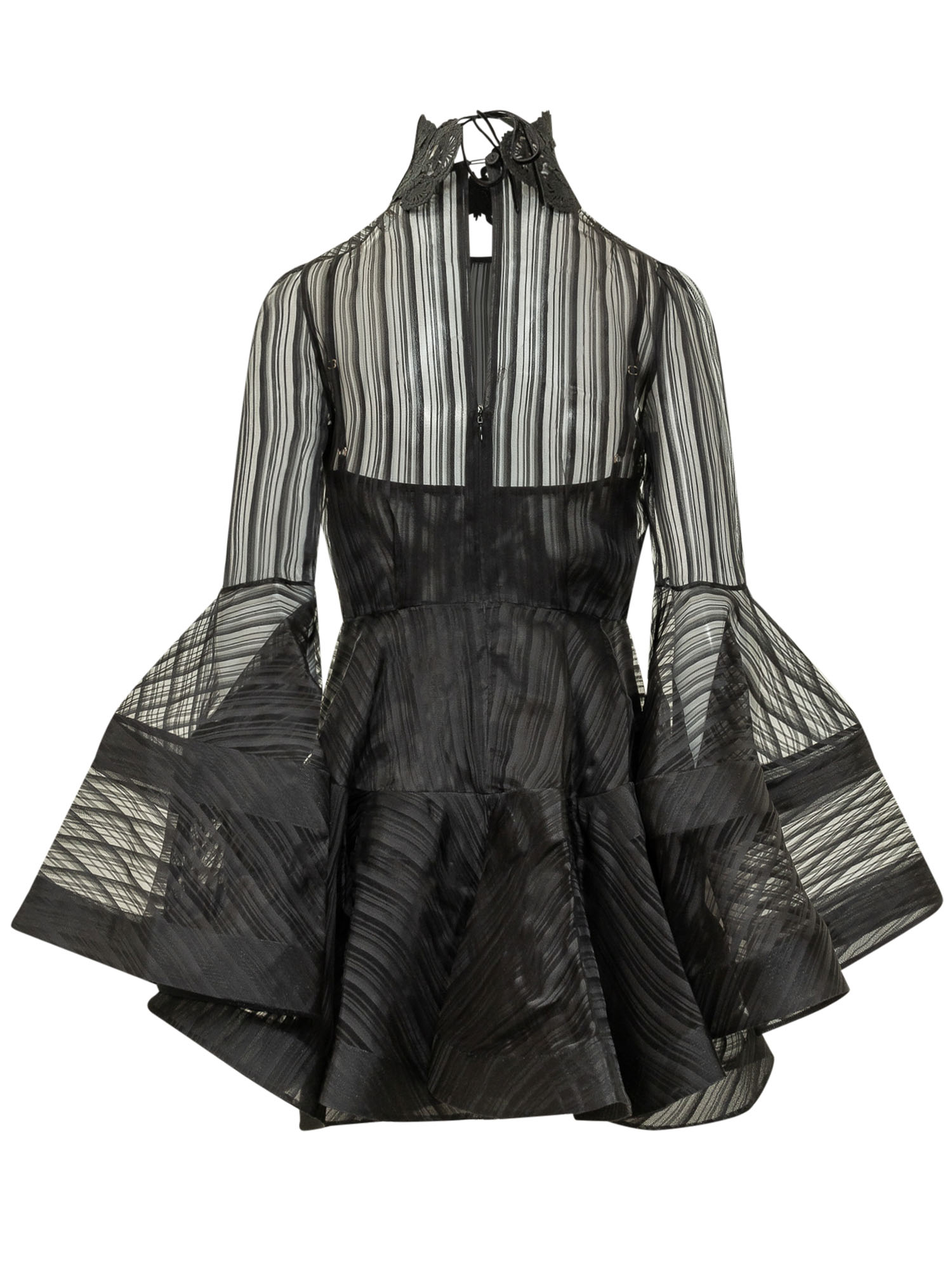 [Zimmermann] Long sleeve dress FW26 0250DF261 BLK