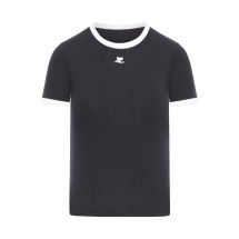 [Courreges] T-shirts Short Sleeve FW26 VESJTS017JS00709901 BLACK HERITAGE WHITE