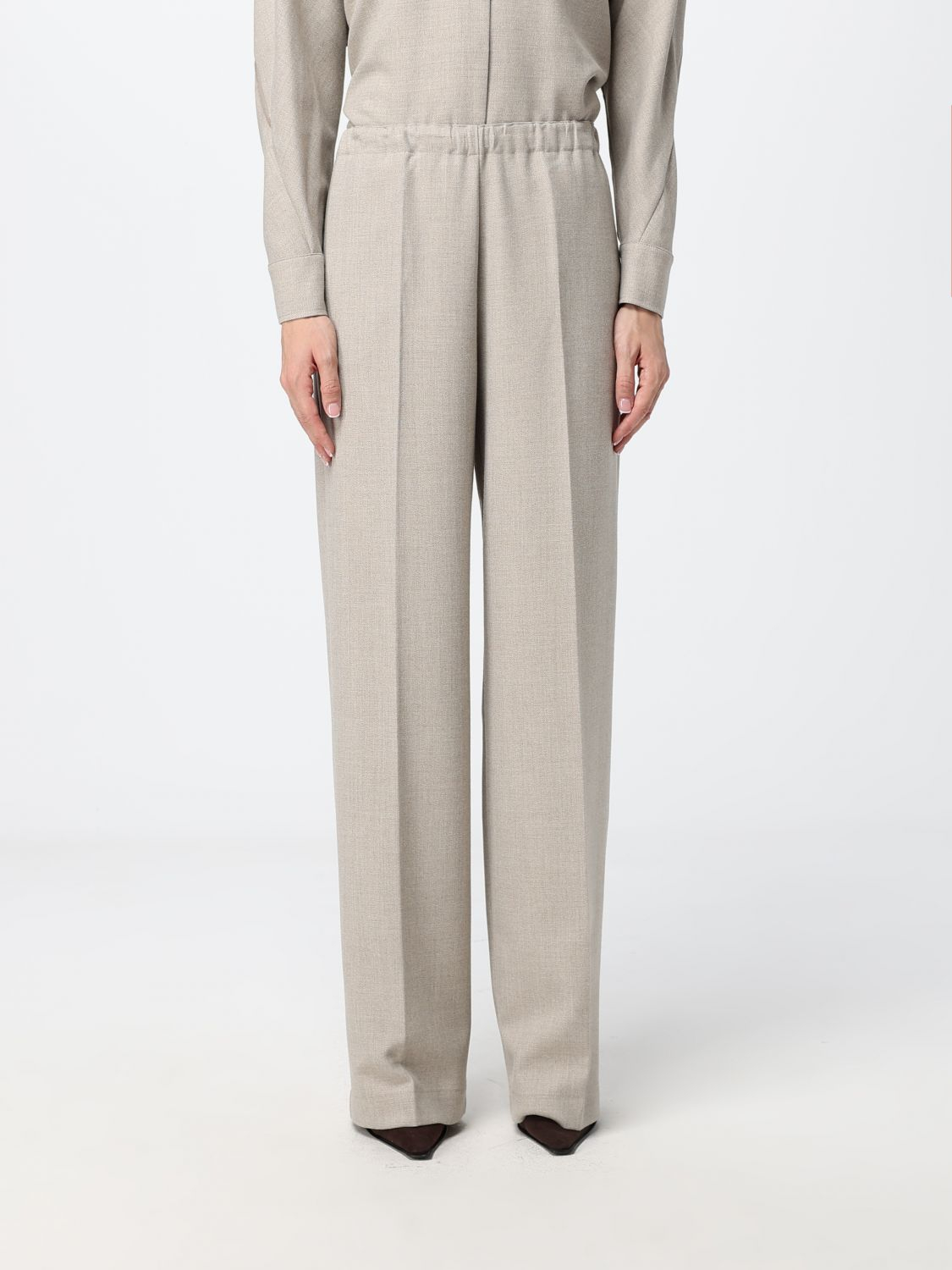[Fabiana Filippi] Trousers FW26 PAD216F456M267 MOKA MERINGA