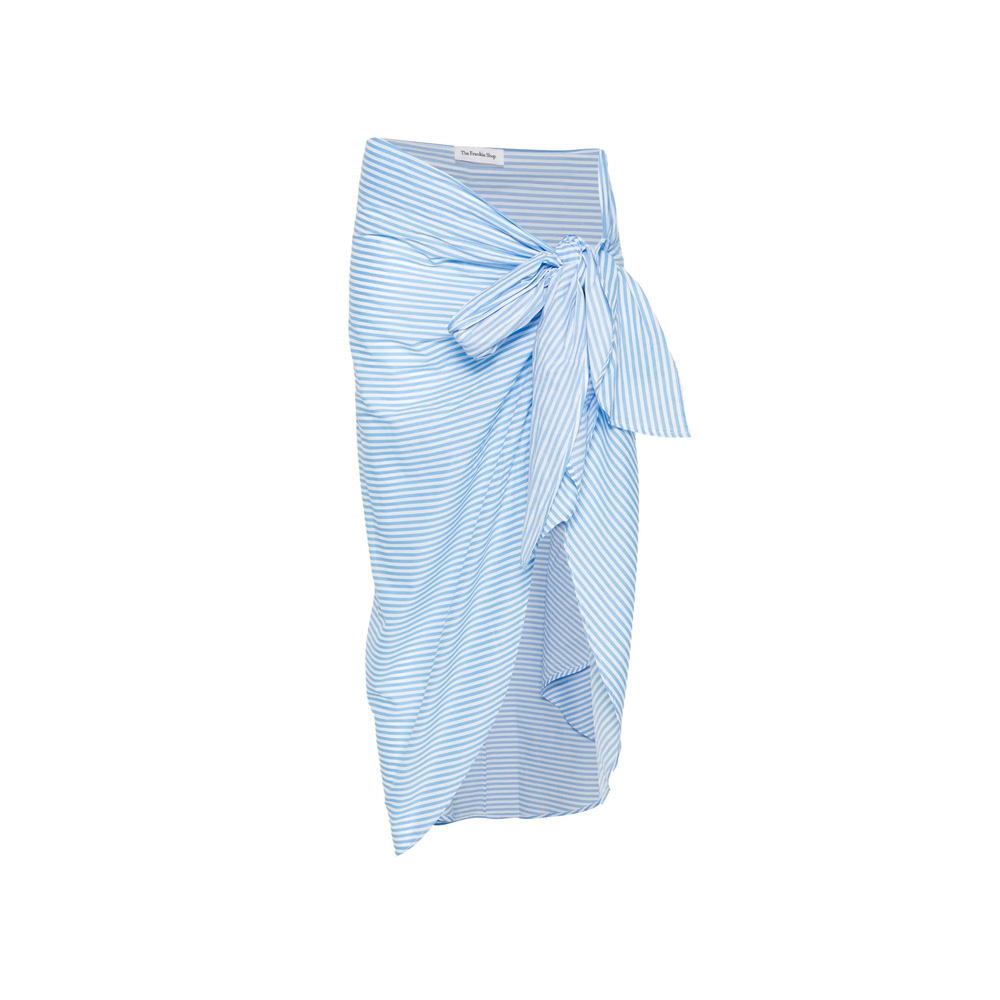 [THE FRANKIE SHOP] Long skirt FW26 THIRA WRAP  BLUWH