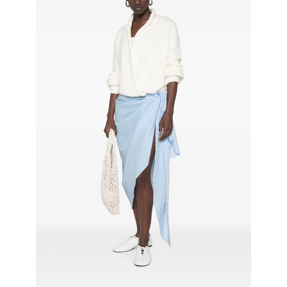 [THE FRANKIE SHOP] Long skirt FW26 THIRA WRAP  BLUWH